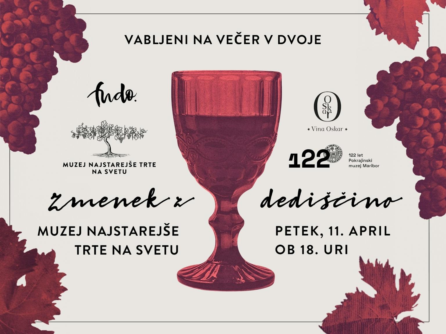 ZMENEK Z DEDIŠČINO: Vinsko-kulinarično doživetje